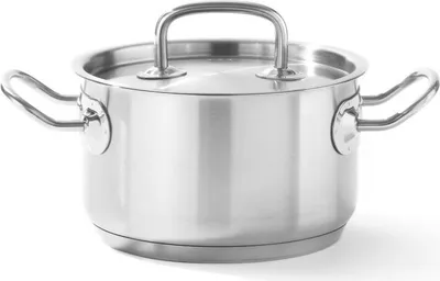 Produktbild von HENDI Fleischtopf m/Deckel Edelstahl 160x95 mm 1,7 l Kitchen Line