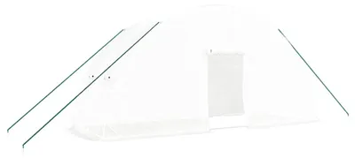 Produktbild von vidaXL Gewächshaus mit Stahlrahmen Weiß 12 m² 6x2x2,85 m