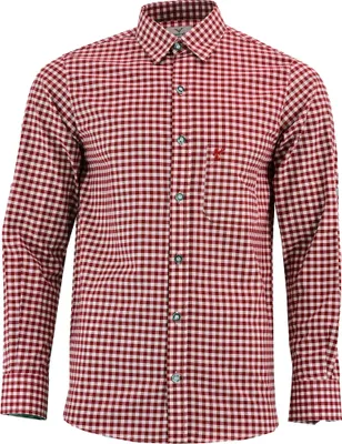 Produktbild von Trachtenhemd für Trachlederhosen Beere/karo, Größe:2XL