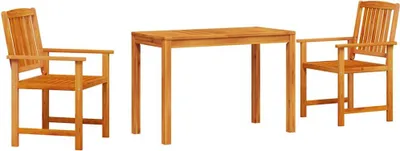 Produktbild von vidaXL Garten Essgruppe 3 stk. Braun Massivholz Akazie