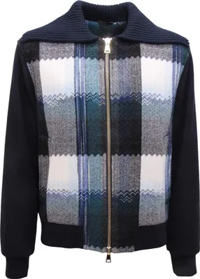 Produktbild von N1582 Giubbotto Uomo Missoni Man Wool Jacket Blue