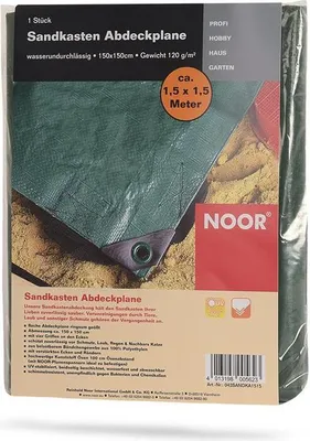 Produktbild von Sandkasten Abdeckplane Plane Abdeckung 150x150cm