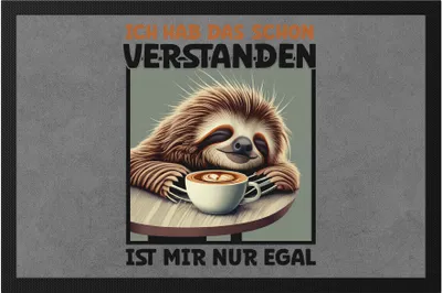 Produktbild von Ich hab das schon verstanden ist mir nur egal Fußmatte Spruch Morgenmuffel Büro