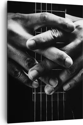 Produktbild von Bild auf Leinwand - Leinwandbild - Einteilig - Gitarre Musiker Musik - 70x100cm - Wand Bild - Wanddeko - Wandbilder - Leinwanddruck - Wanddekoration - Leinwand bilder - Wandbild - PA70x100-4960