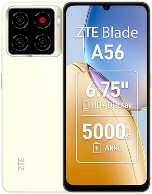 Produktbild von ZTE Blade A56, 17,1 cm (6.75"), 4 GB, 64 GB, 13 MP, Android 15, Gold