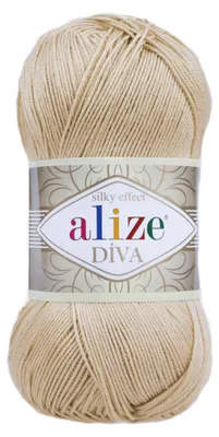 Strickgarn ALIZE DIVA Sommerwolle Häkelgarn Wolle Sommer Stricken Häkeln 368 beige