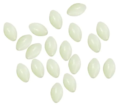 Productafbeelding van Luminiserende visserijperlen 10x7mm - 100 stuks in bewaarbak
