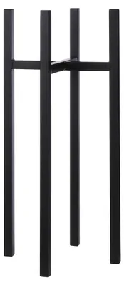 Produktbild von Mica Decorations Ascot Pflanzenständer XL - L34 x B34 x H71 cm - Metall - Schwarz