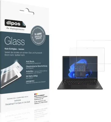 Obrázok produktu pre 2x dipos GlassAR Lenovo ThinkPad T14 Gen 4 14 Zoll