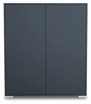 Produktbild von InnoFurn Highboard Elena M1, 2 Türen, Push-to-Open, Anthrazit matt, 103 x 118 x 37 cm