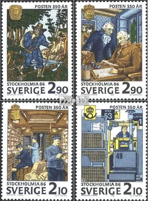 Produktbild von Briefmarken Schweden 1986 Mi 1399-1402 (kompl.Ausg.) FDC STOCKHOLMIA 86 (V)