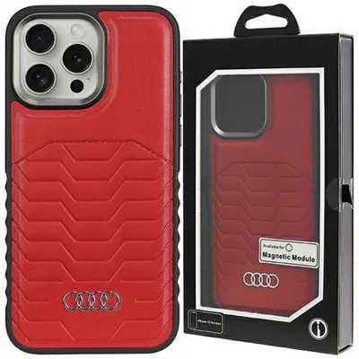 Produktbild von Etui Audi Kunstleder Z Magsafe Na Iphone 14 Pro Max - Czerwone