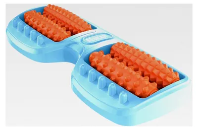 Produktbild von Fußmassagerolle zur Linderung von Plantarfasziitis, Bipedale Tiefengewebe-Massage, Tragbarer Druckpunkt-Massage-Roller, Reflexologie-Werkzeug zur Fußschmerzlinderung