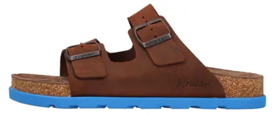 Produktbild von Rieker Herren Pantolette Leder Zweiriemer in Extraweite H 21190, Größe:43 EU, Farbe:Braun