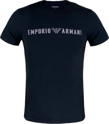Immagine prodotto di T-shirt uomo EMPORIO ARMANI maglia mezza manica girocollo cotone elasticizzato con logo stampato articolo EM000375 AF10772, M, Cotone 95%,Spandex 5%