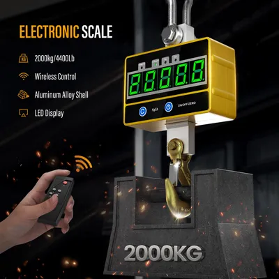 Obrázok produktu pre Digitálna váha na žeriav – nosnosť 2000 kg – priemyselné použitie – elektronický vážový systém