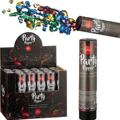 Produktbild von 6 x Party Popper Konfetti Shooter Konfettikanone 20cm