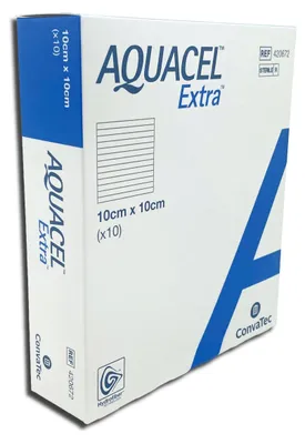 Produktbild von Aquacel 420672 Verbände, Extra, 10 cm x 10 cm (10-er pack)