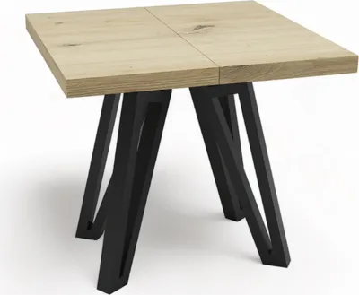 Obrázek produktu pro Rozkládací čtvercový stůl METAL ARTISAN 90x90-190 cm