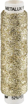 100m / 1 Spule Metallgarn Nähgarn metallic Faden Effekt Applikation hellgold