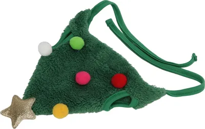 Obrázek produktu pro Vánoční klobouk pro domácí mazlíčky Barevné vánoční doplňky Pet Nastavitelné pokrývky hlavy Roztomilý pes Kočka HeadwearSmall Green
