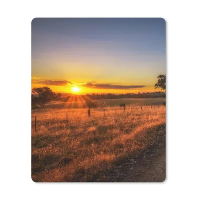 Produktbild von MuchoWow® Mauspad Mousepad Sonne - Gras - Baum - Natur 19x23 cm - Mousepads - Maus Mat - Pad - Mausunterlage - Mauspads - Spielen