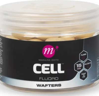 Productafbeelding van Mainline Cell Fluoro Wafters, 13mm, witte bolletjes