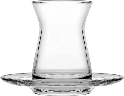 Produktbild von Pasabahce Irem 96354 Teeglas Set 12 Teilig mit Untertassen