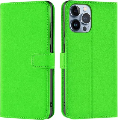 Produktbild von Conie Klapp Tasche für iPhone 14 Pro Kartenfach Rundumschutz Hülle in Grün