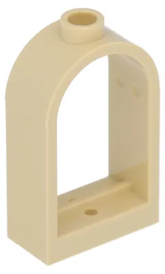 Imagen del producto de 2 ventanas LEGO de 1 x 2 x 2 2/3 (30044) - Beige