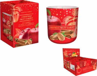 Immagine prodotto di Candela di Natale in vetro CHRISTMAS FRUIT GARDEN 11,2 cm