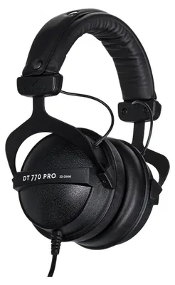 Zdjęcie produktu dla Beyerdynamic DT 770 PRO 32 Ω, Przewodowa, Scena/studio, 5 - 35000 Hz, Słuchawki, Czarny