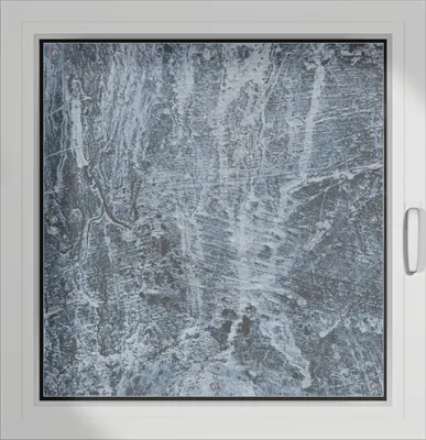Produktbild von Wallario Lichtschutzbild, Dekorativer Sichtschutz Sonnenschutz 96 x 93 cm mit Motiv: Alte graue Steinwand - Verdunklung ohne Bohren