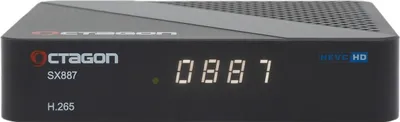 Produktbild von OCTAGON SX887 Full HD linuxový IP přijímač (1080p, H.265, LAN, HDMI, IP-Mediaplayer, černý)