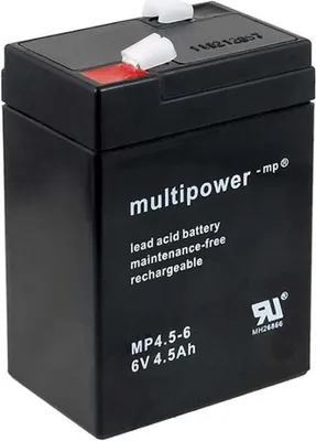 Produktbild von Bleiakku (multipower) MP4,5-6 Ersatz für FIAMM Typ FG10451