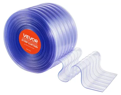 Zdjęcie produktu dla Przejrzysta zasłona z PVC - długość 45,72 metra, szerokość 30 cm, grubość 3 mm