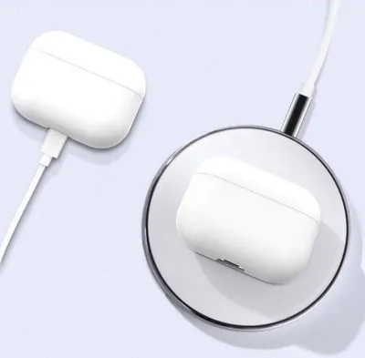 Image de Étui de protection Jumadas pour Apple AirPods – "Adapté" aux AirPods Pro – Coque souple – Blanc – Étui de protection