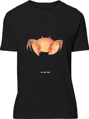 Produktbild von Mr. & Mrs. Panda Größe L T-Shirt Sternzeichen Krebs - Schwarz - Geschenk, Meerestier, mit Spruch, Krabbe, Meer, Krebse, Shirt, Tshirt, Geburtstag Juni