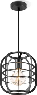 Produktbild von Home Sweet Home Nero Schwarze Pendelleuchte mit industriellem Aussehen