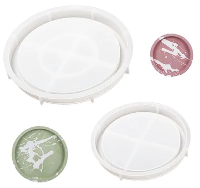 Obrázok produktu pre 2 kusy silikónových foriem na odlievanie, okrúhle, priemer 16 cm a 21,1 cm