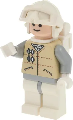 Produktbild von 1x Lego Minifigur Star Wars Hoth Rebel Rucksack Schneebrille Helm weiß sw0252
