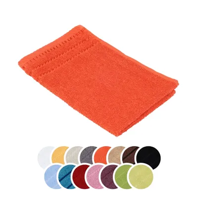 Produktbild von liebling Gästetuch, 100% Baumwolle, Serie Potsdam, 30 x 50 cm, 60 Grad waschbar, trocknergeeignet, Farbe: orange
