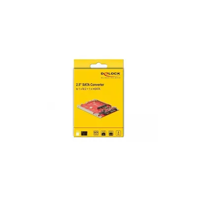 Imagen del producto de Delock - Controlador de memoria - M.2 - Tarjeta M.2 / mSATA - SATA 6Gb/s