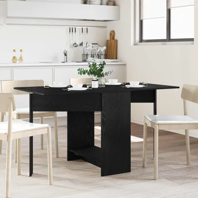 Productafbeelding van Maison Exclusive - Eettafel, 138 x 70 x 73,5 cm, houtvezel, zwart eikenhout