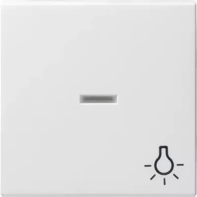 Produktbild von GIRA 067427 Wippe Kontrollfenster+Symbol Licht System 55 Reinweiß seidenmatt