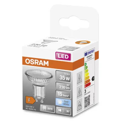 Obrázok produktu pre OSRAM LED reflektor PAR16 2,6W GU10 230lm 4.000K 36°
