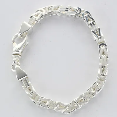 Produktbild von Silberkette Königskette Länge 21cm - Breite 6,1mm - 925 Silber