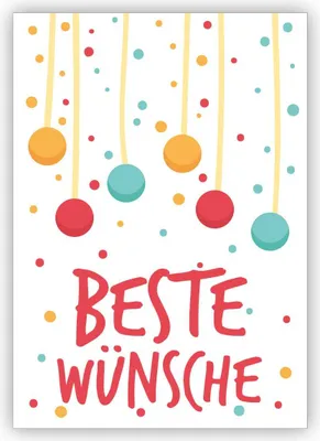 Produktbild von Knallige Geburtstagskarte: Beste Wünsche