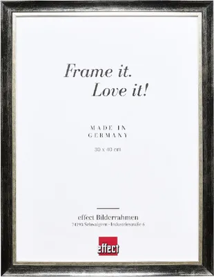 Produktbild von Holz-Fotorahmen Effect Profil 40 Platin 42 x 59,4 cm