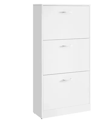 Produktbild von Schuhaufbewahrung - Schuhschrank 3 Klappfächer - Freistehend - Weiß